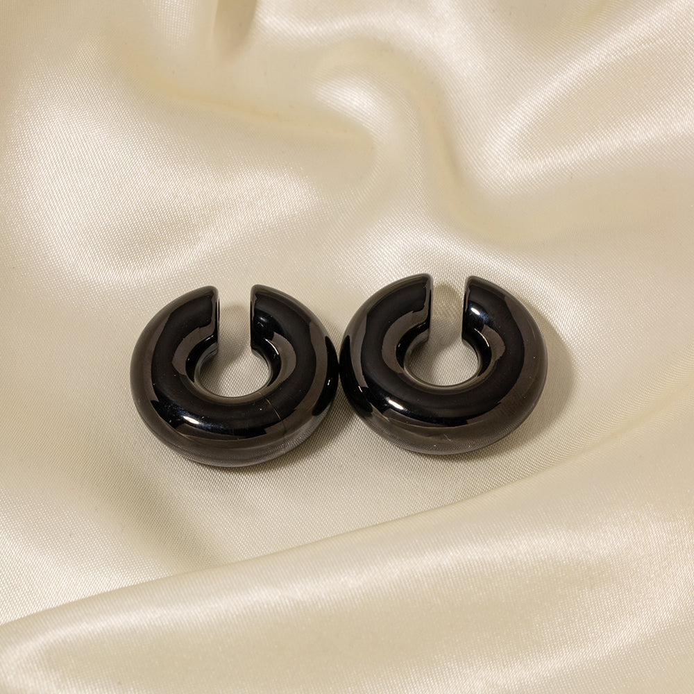 youthwayfashion-black-wide-tube-chunky-ear-cuffs-5