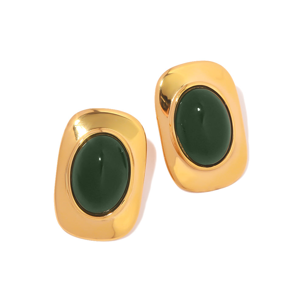 youthwayfashion-green-cat-eye-earrings-1