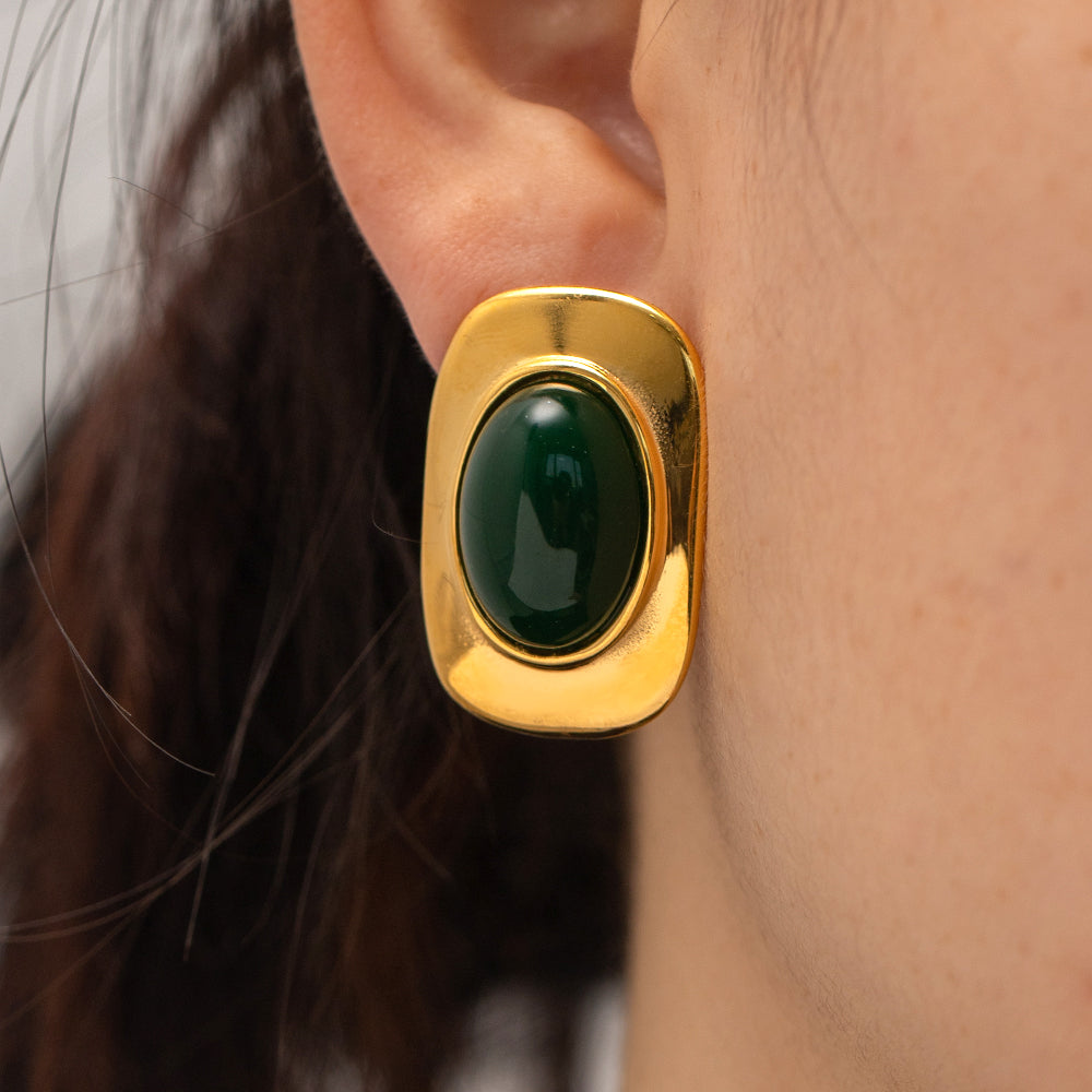 youthwayfashion-green-cat-eye-earrings-2