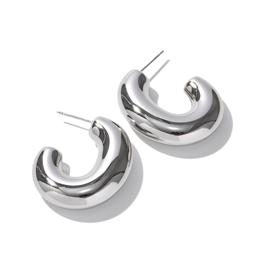 youthwayfashion-silver-chunky-hoop-earrings-1