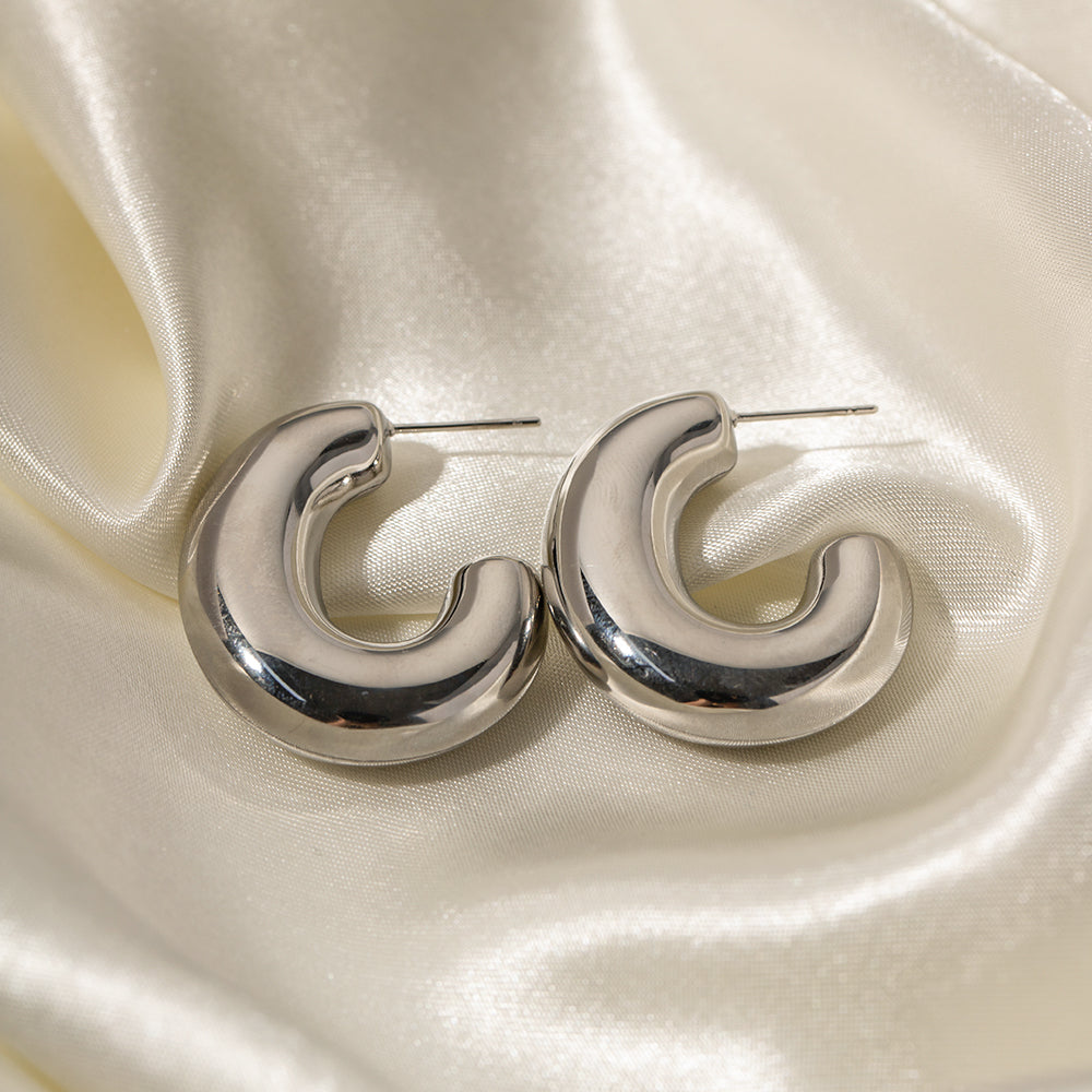 youthwayfashion-silver-chunky-hoop-earrings-2