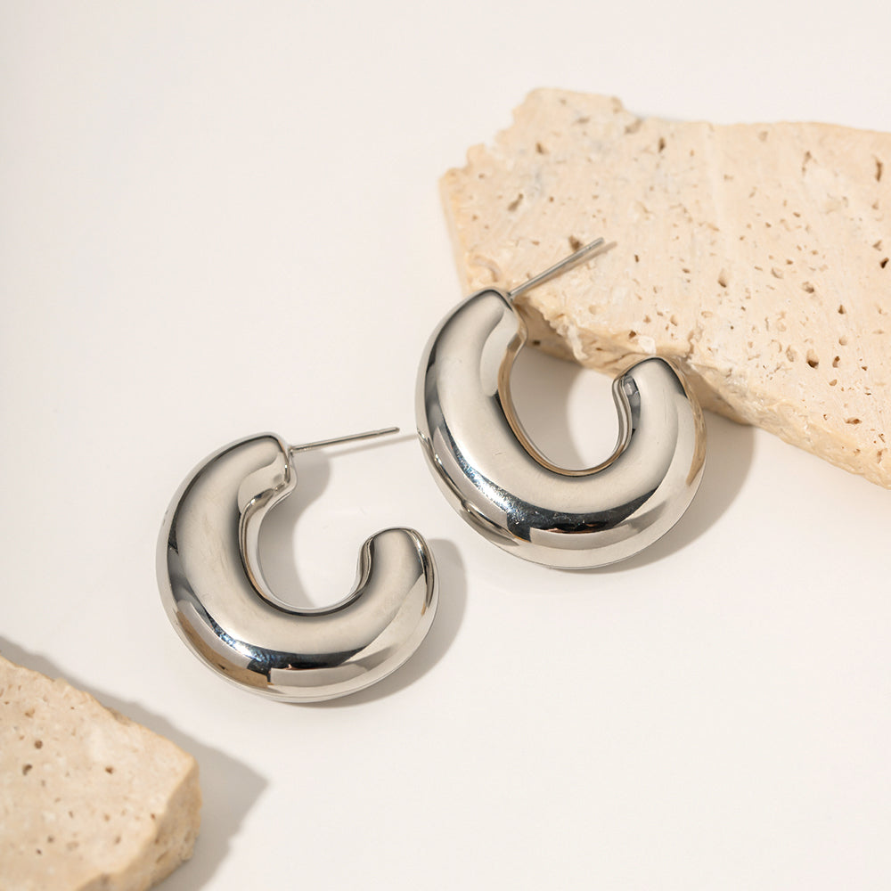 youthwayfashion-silver-chunky-hoop-earrings-5