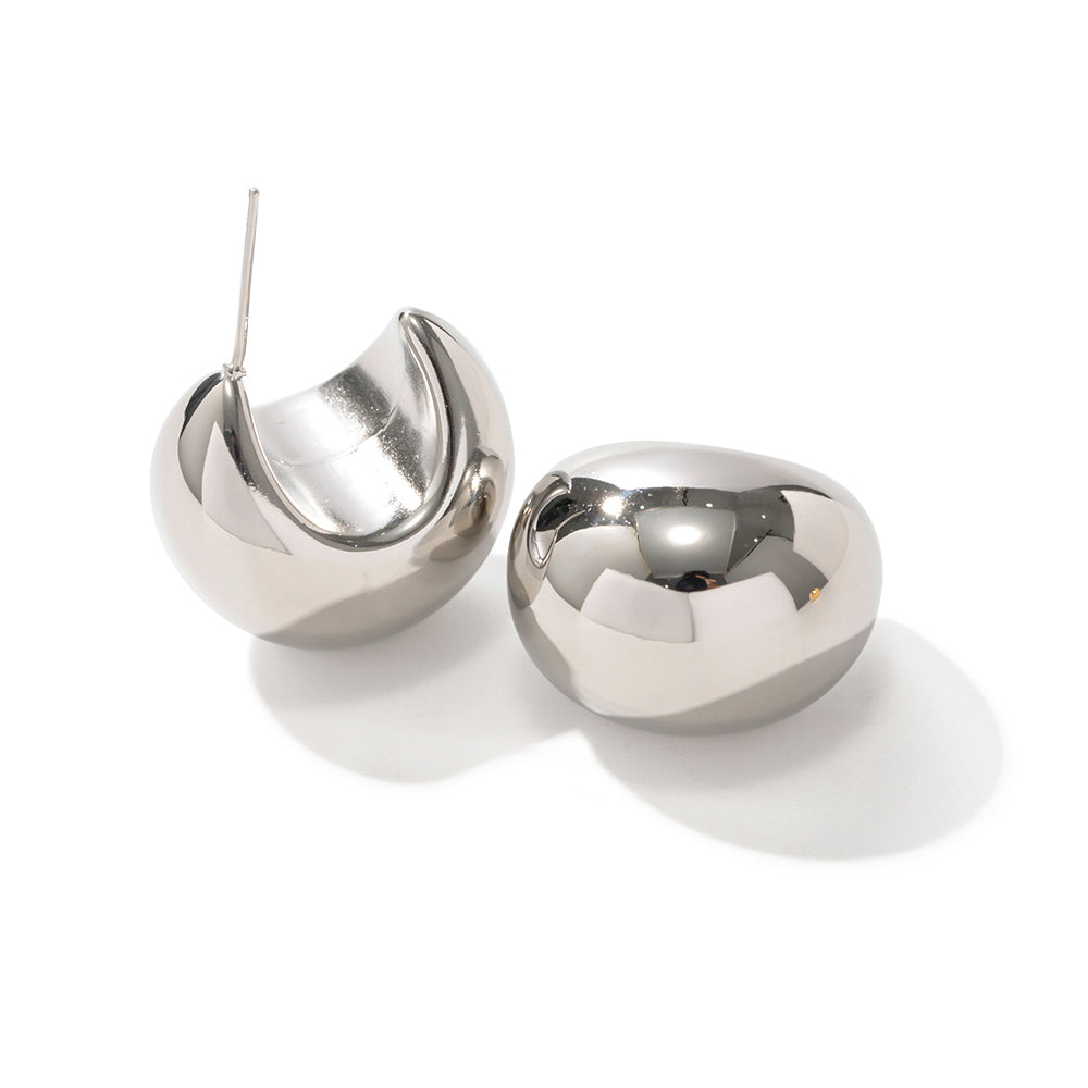 youthwayfashion-silver-hemisphere-earrings-1