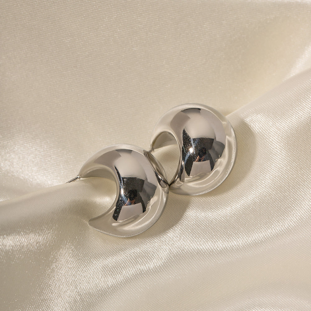 youthwayfashion-silver-hemisphere-earrings-2