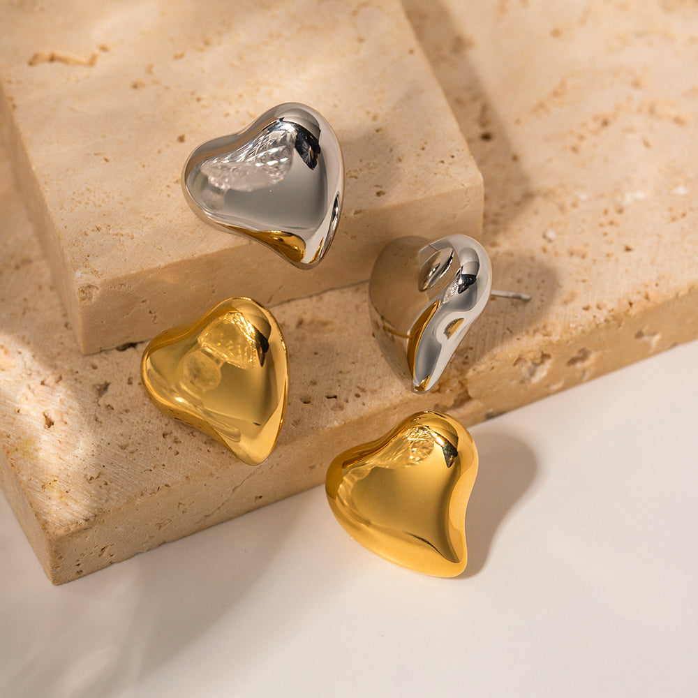 youthwayfashion-gold-irregular-heart-earrings-5