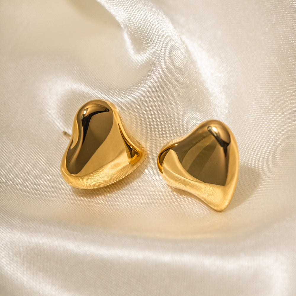 youthwayfashion-gold-irregular-heart-earrings-2