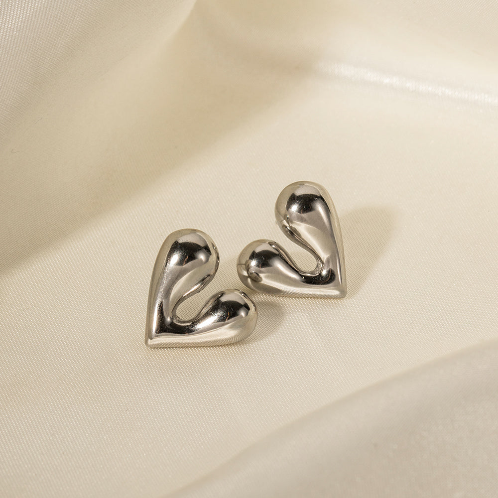 youthwayfashion-metal-liquid-heart-earrings-3