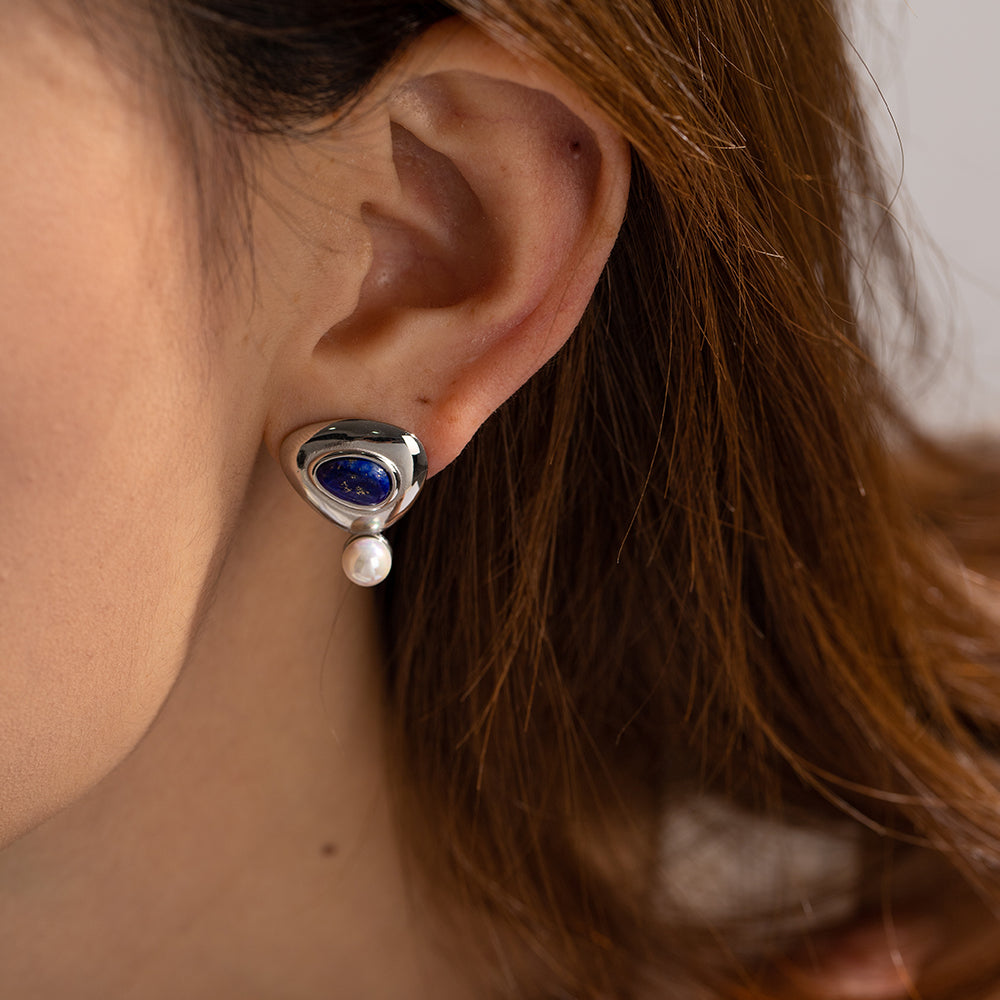 youthwayfashion-silver-pearl-lapis-lazuli-earrings-2