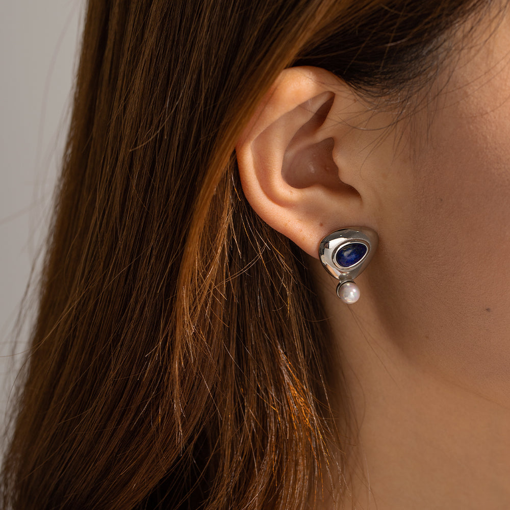 youthwayfashion-silver-pearl-lapis-lazuli-earrings-3