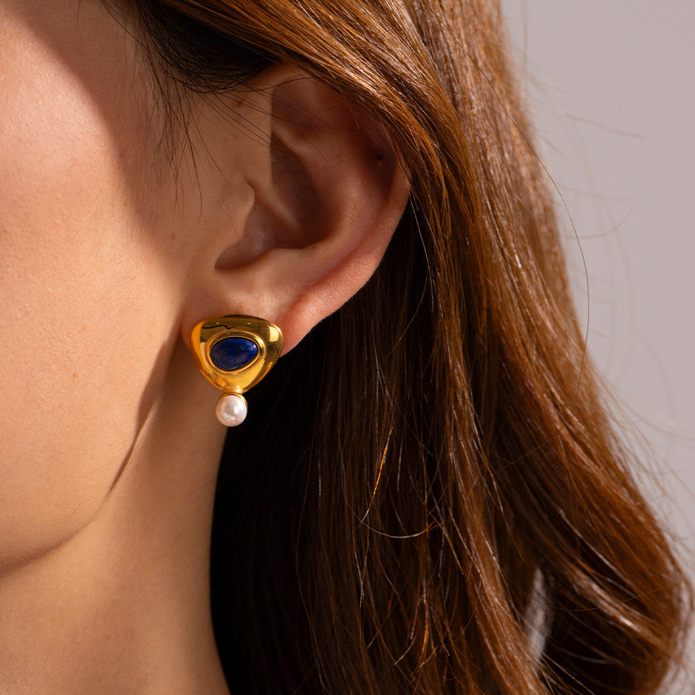 youthwayfashion-pearl-lapis-lazuli-earrings-2