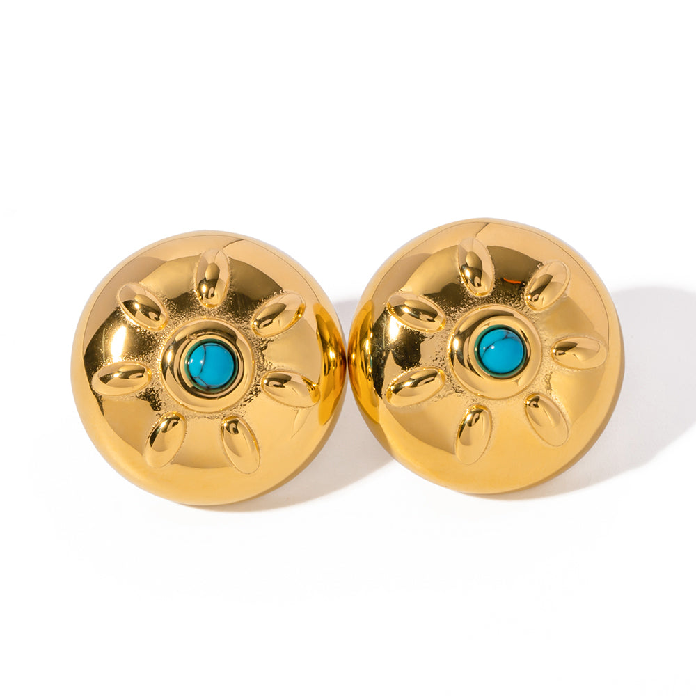 youthwayfashion-turquoise-round-earrings-1