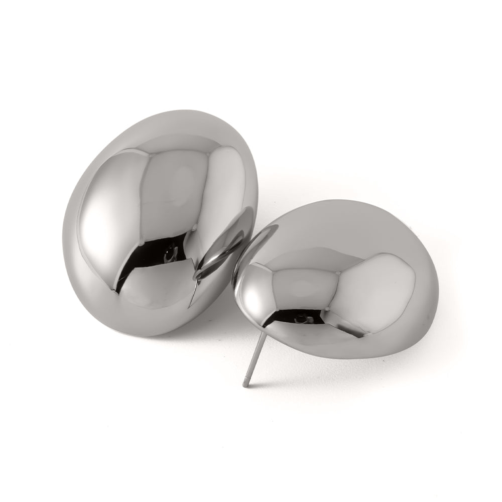 youthwayfashion-silver-eggshell-oval-stud-earrings-1