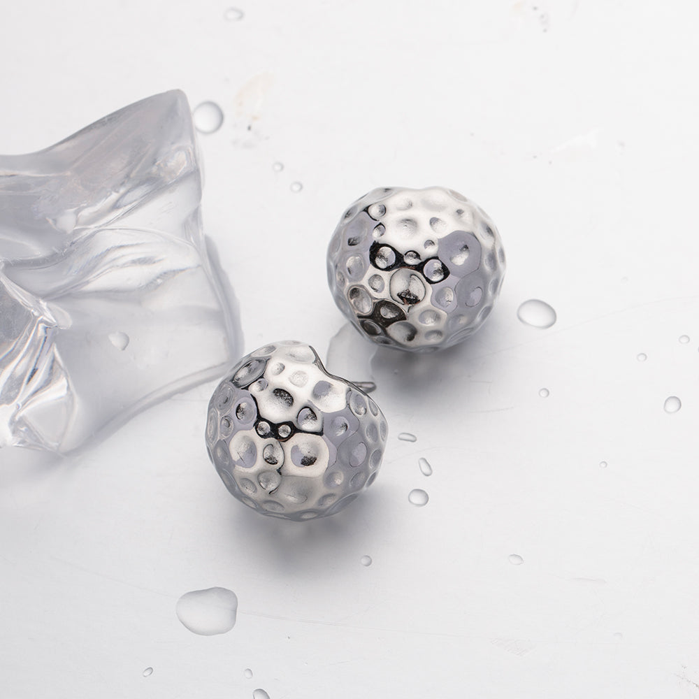 youthwayfashion-silver-spherical-lava-earrings-4