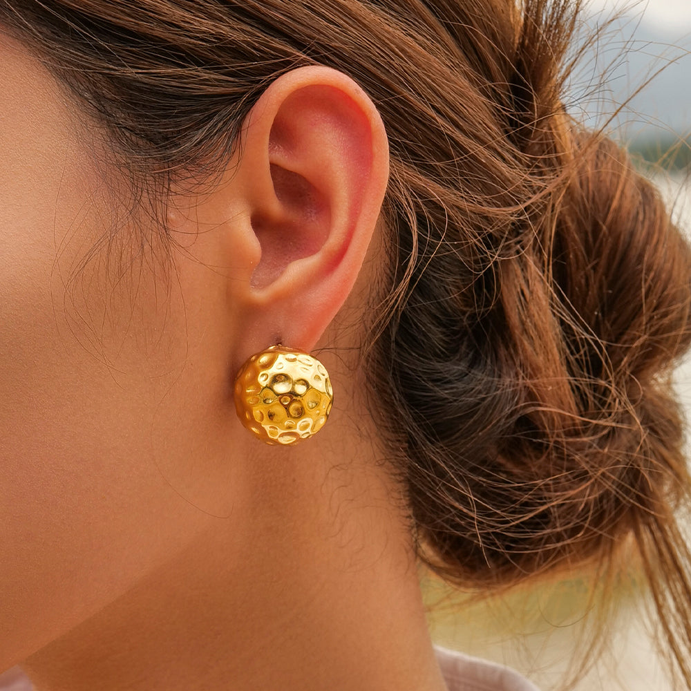 youthwayfashion-gold-plated-spherical-lava-earrings-2