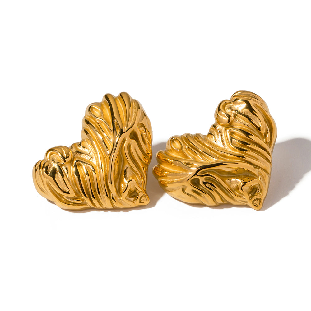 youthwayfashion-heart-chunky-stud-earrings-1