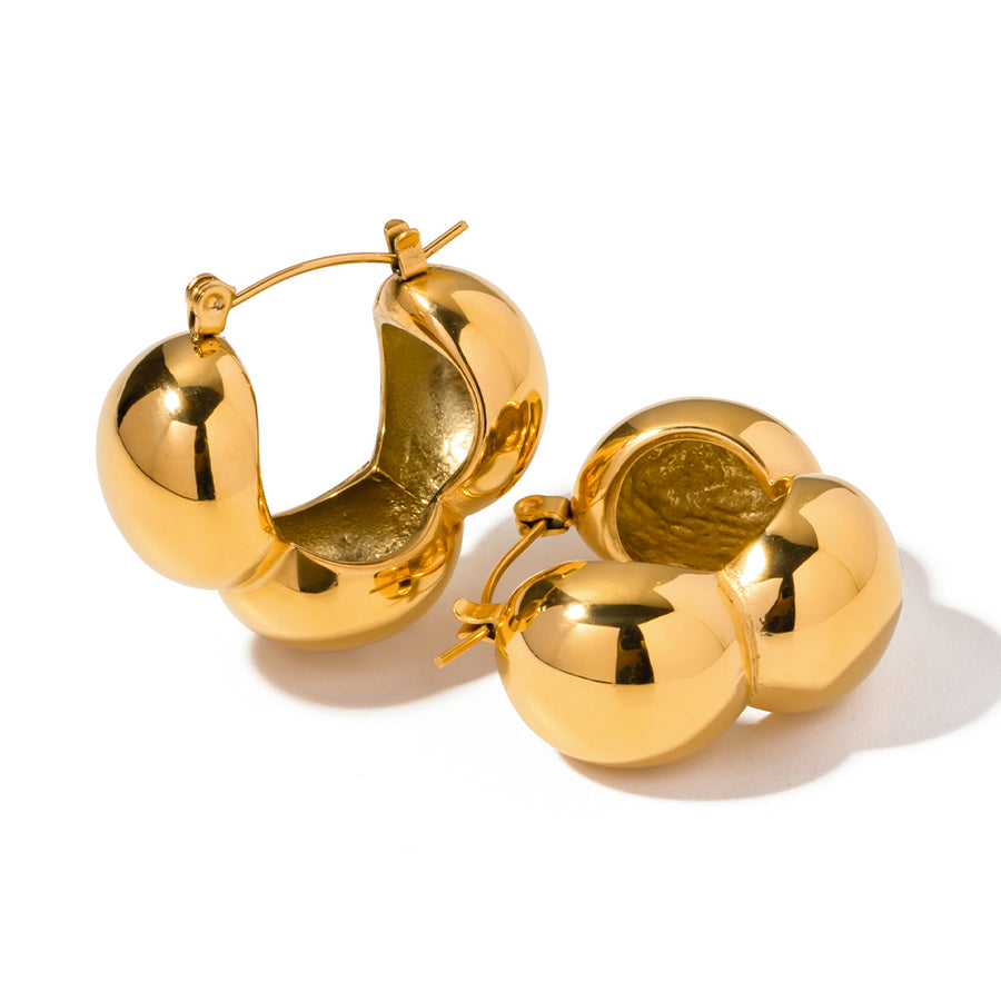 youthwayfashion-gold-plated-three-hemispheres-earrings-1