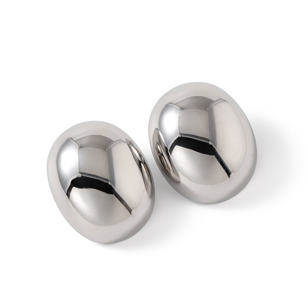 youthwayfashion-silver-oval-stud-earrings-1