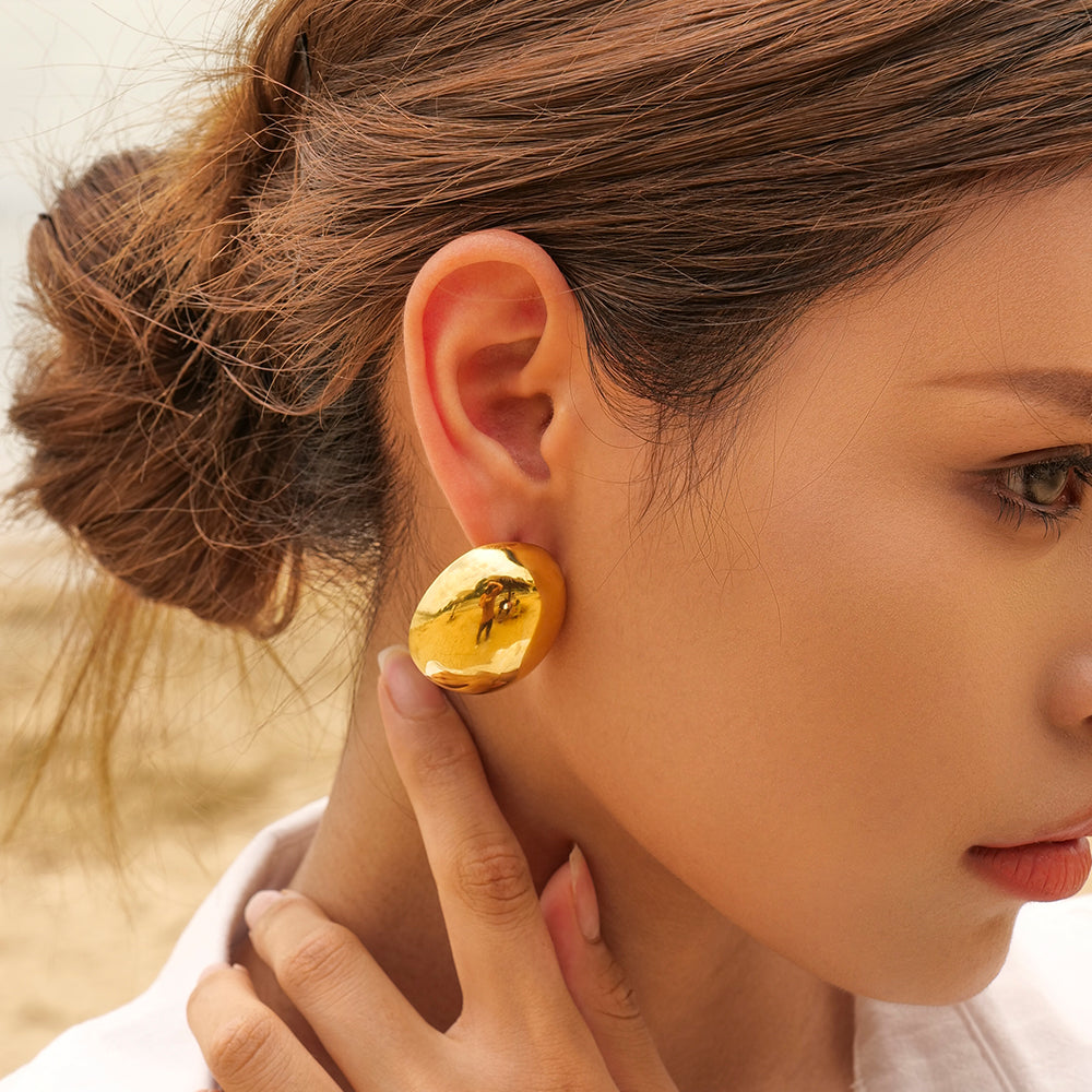 youthwayfashion-gold-plated-oval-stud-earrings-2