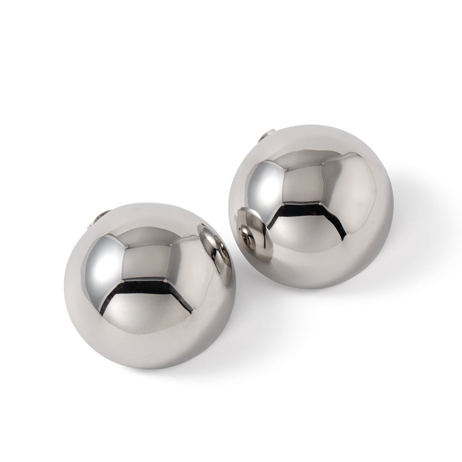 youthwayfashion-silver-hemispheres-earrings-1