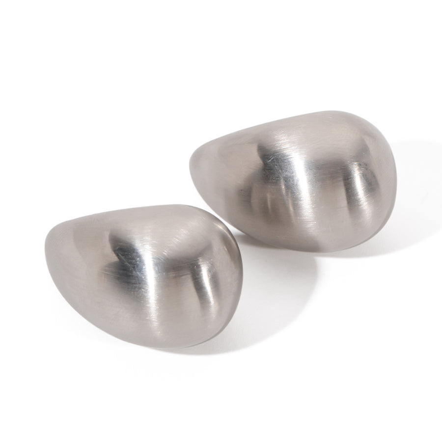 youthwayfashion-silver-brushed-teardrop-earrings-1