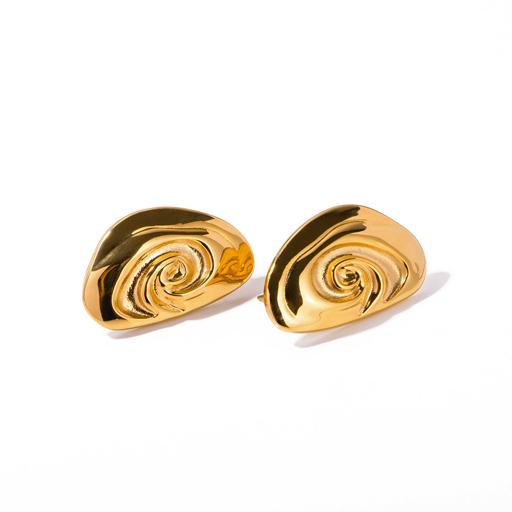 youthwayfashion-gold-plated-spiral-stud-earrings-1