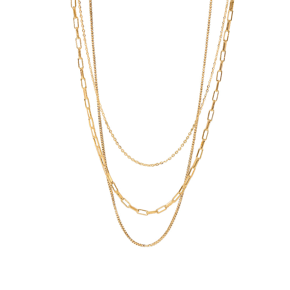 youthwayfashion-paperclip-triple-layered-necklace-1