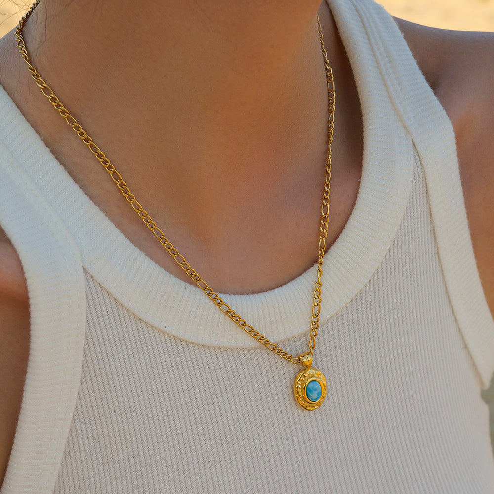 youthwayfashion-hammer-turquoise-pendant-necklace-2