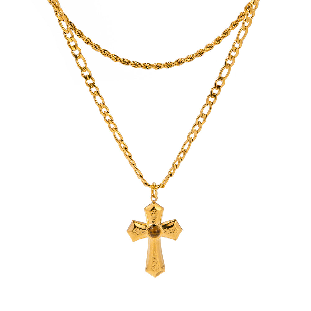 youthwayfashion-double-layer-cross-pendant-necklace-1