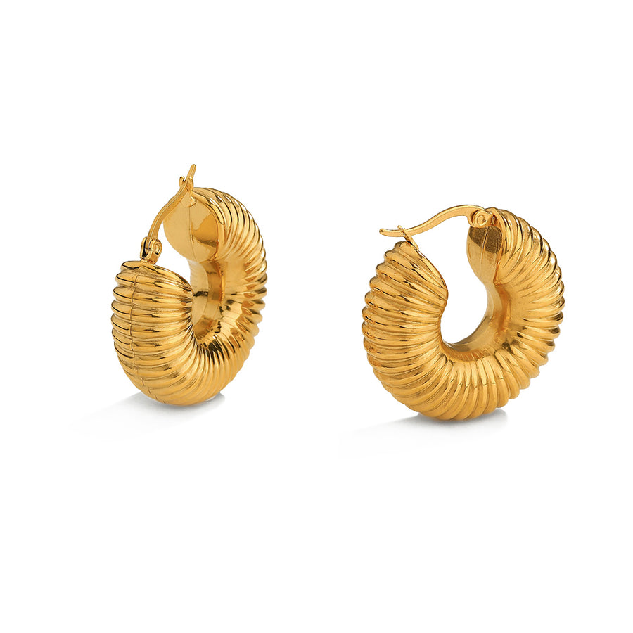 youthwayfashion-gold-punk-snail-hoop-earrings-1