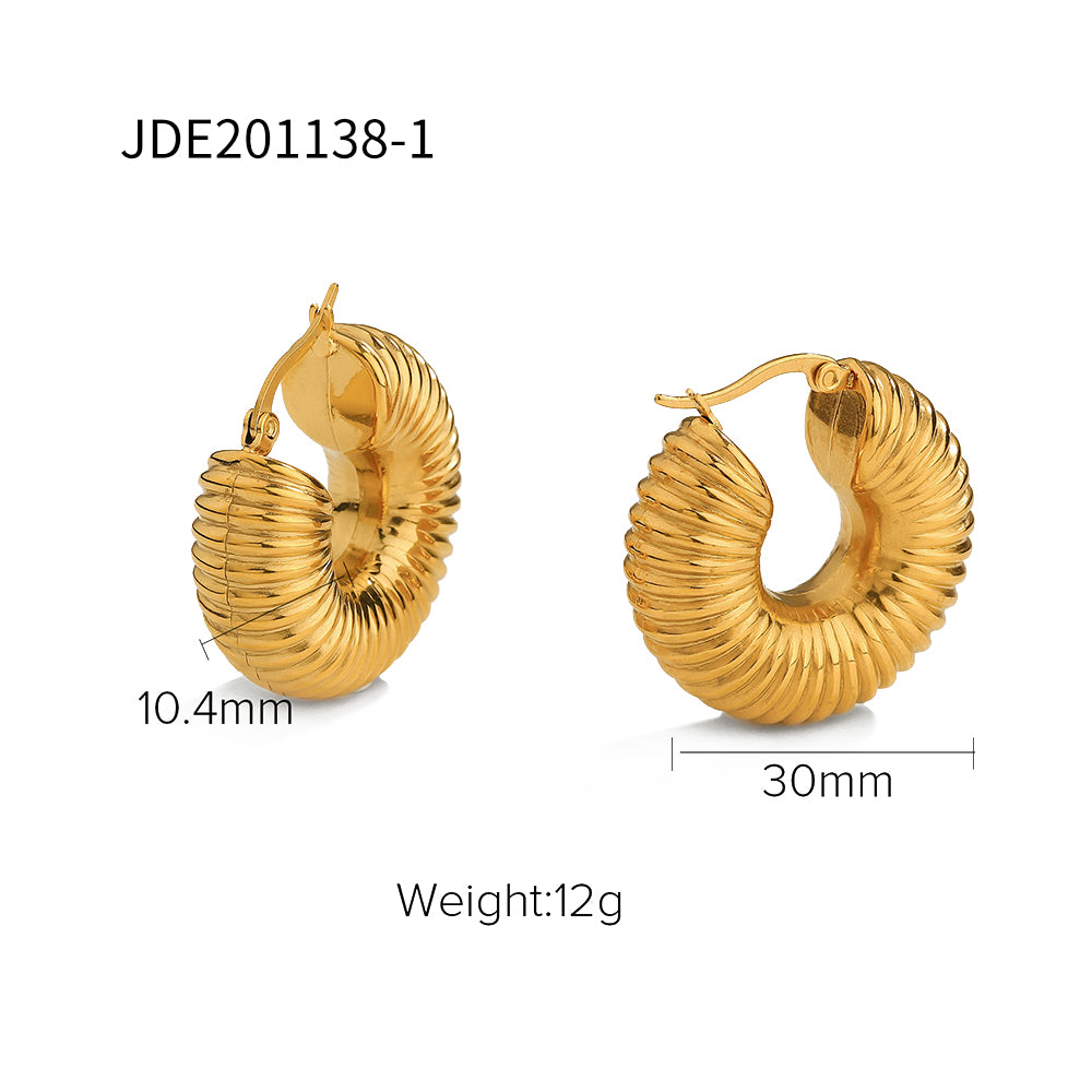 youthwayfashion-gold-punk-snail-hoop-earrings-6