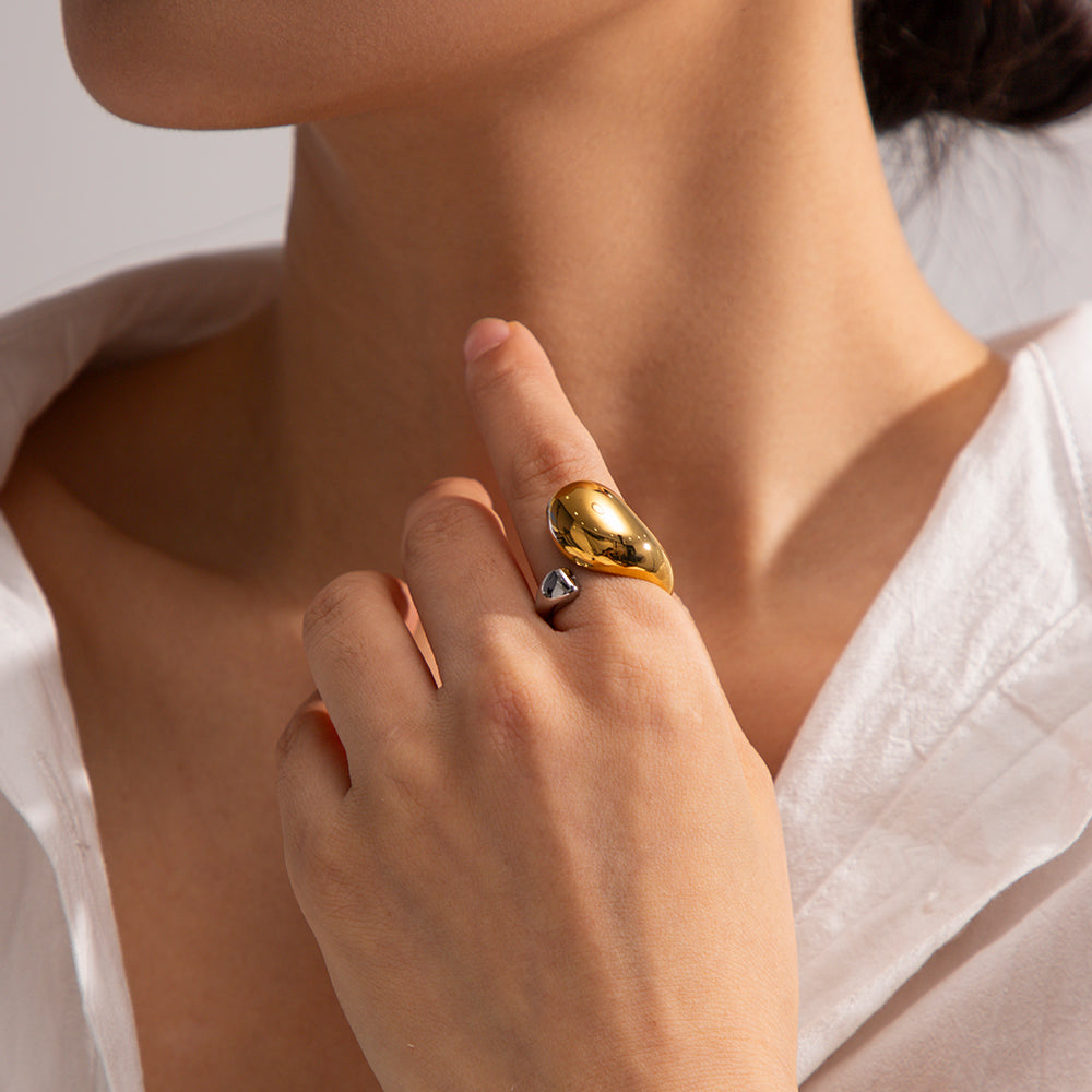 youthwayfashion-gold-silver-colorblocking-teardrop-ring-4