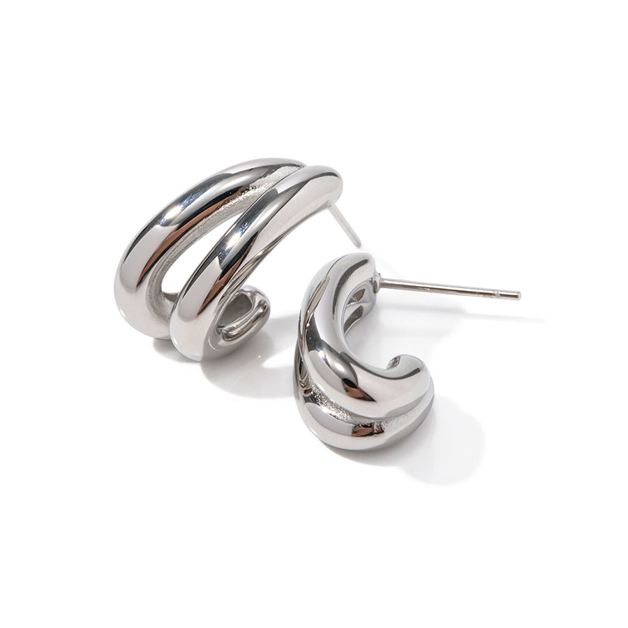 youthwayfashion-silver-double-layer-hollow-stud-earrings-1