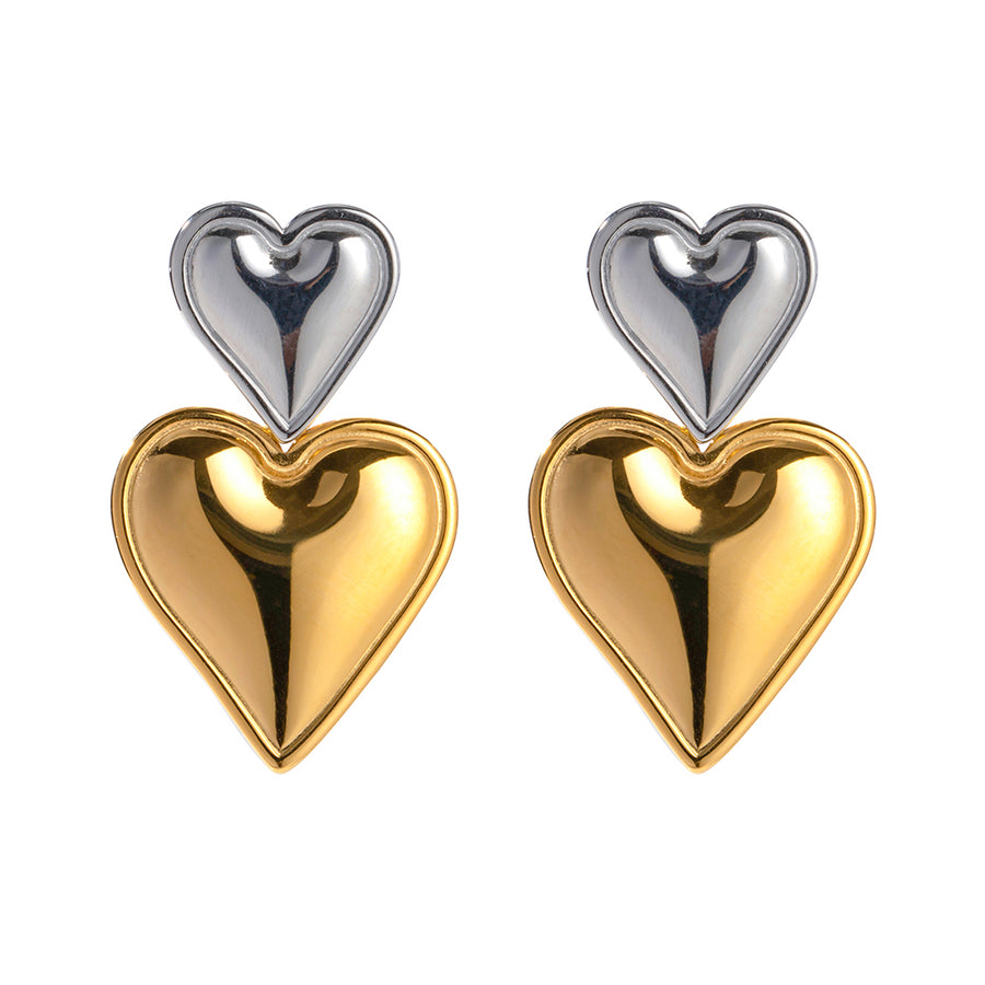 youthwayfashion-silver-gold-matching-heart-earrings-1