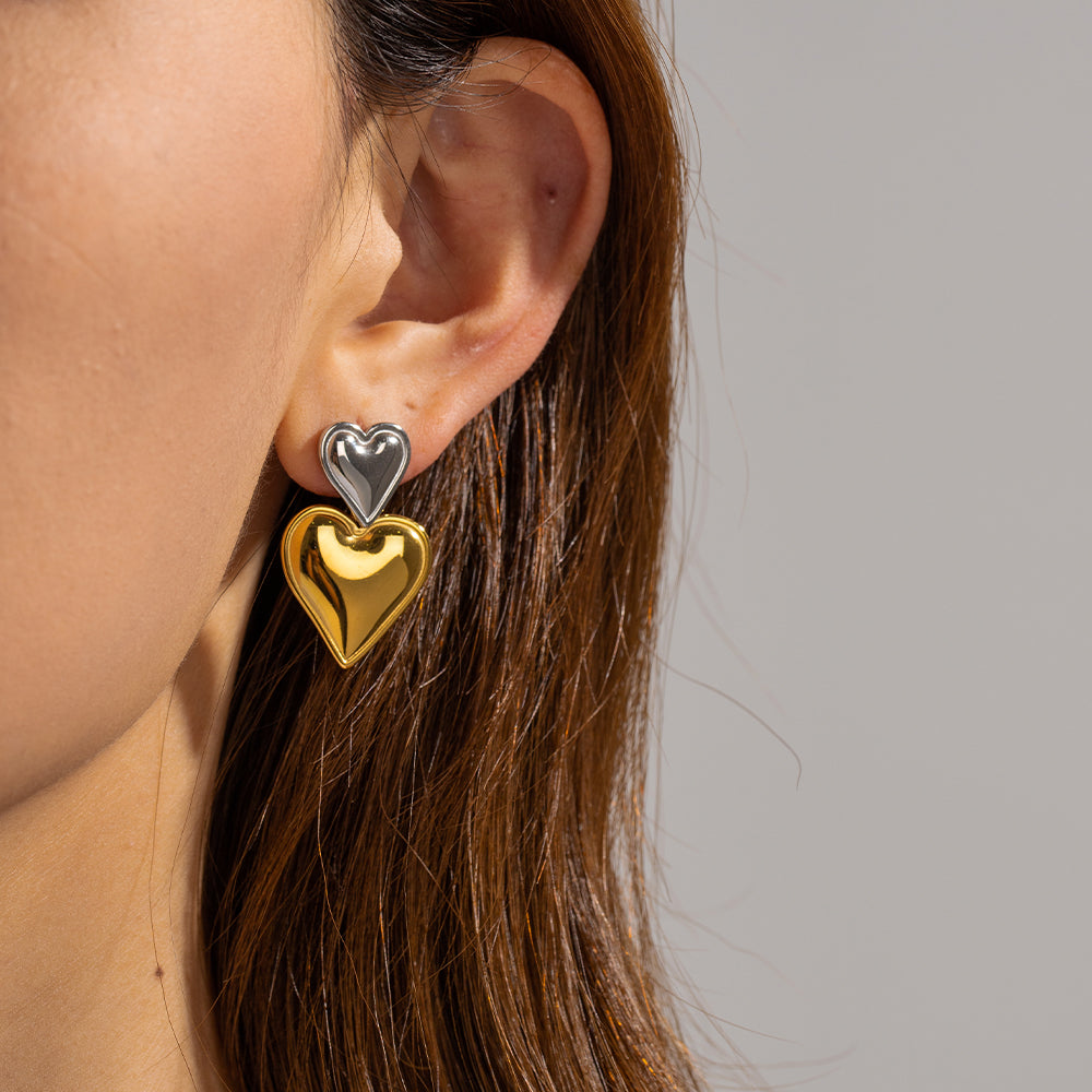 youthwayfashion-silver-gold-matching-heart-earrings-3