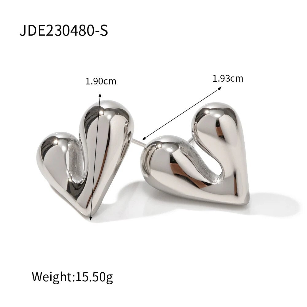 youthwayfashion-metal-liquid-heart-earrings-5