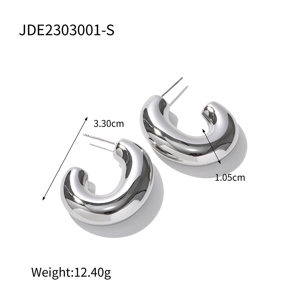 youthwayfashion-silver-chunky-hoop-earrings-6