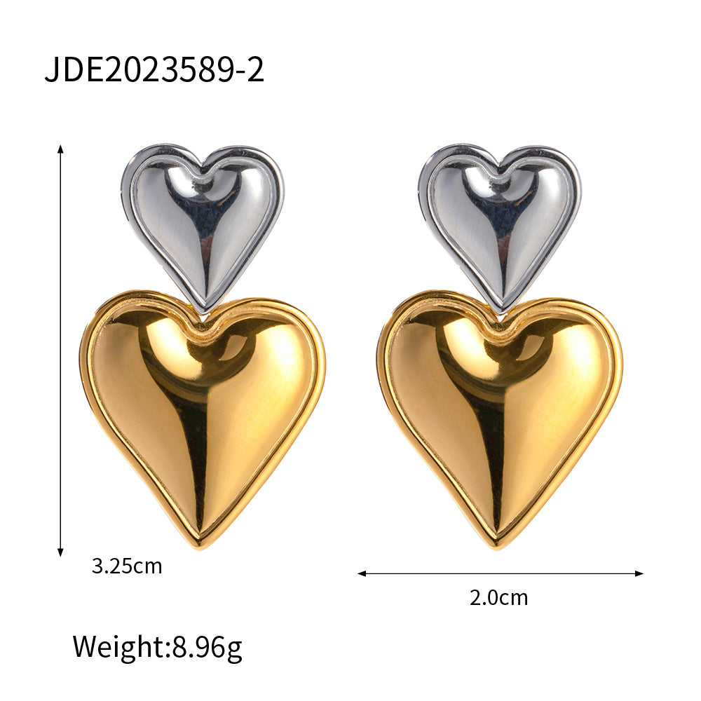 youthwayfashion-silver-gold-matching-heart-earrings-6